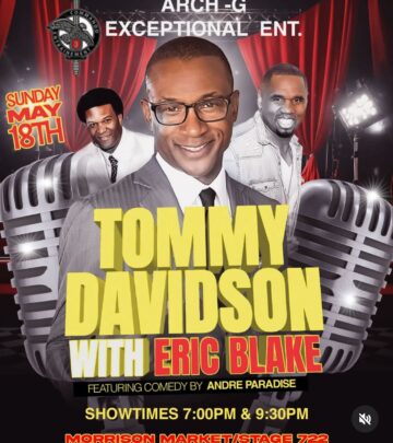 Renowned comic ignites hearty laughs tonight at Morrison Market Stage 722 with Eric Blake!