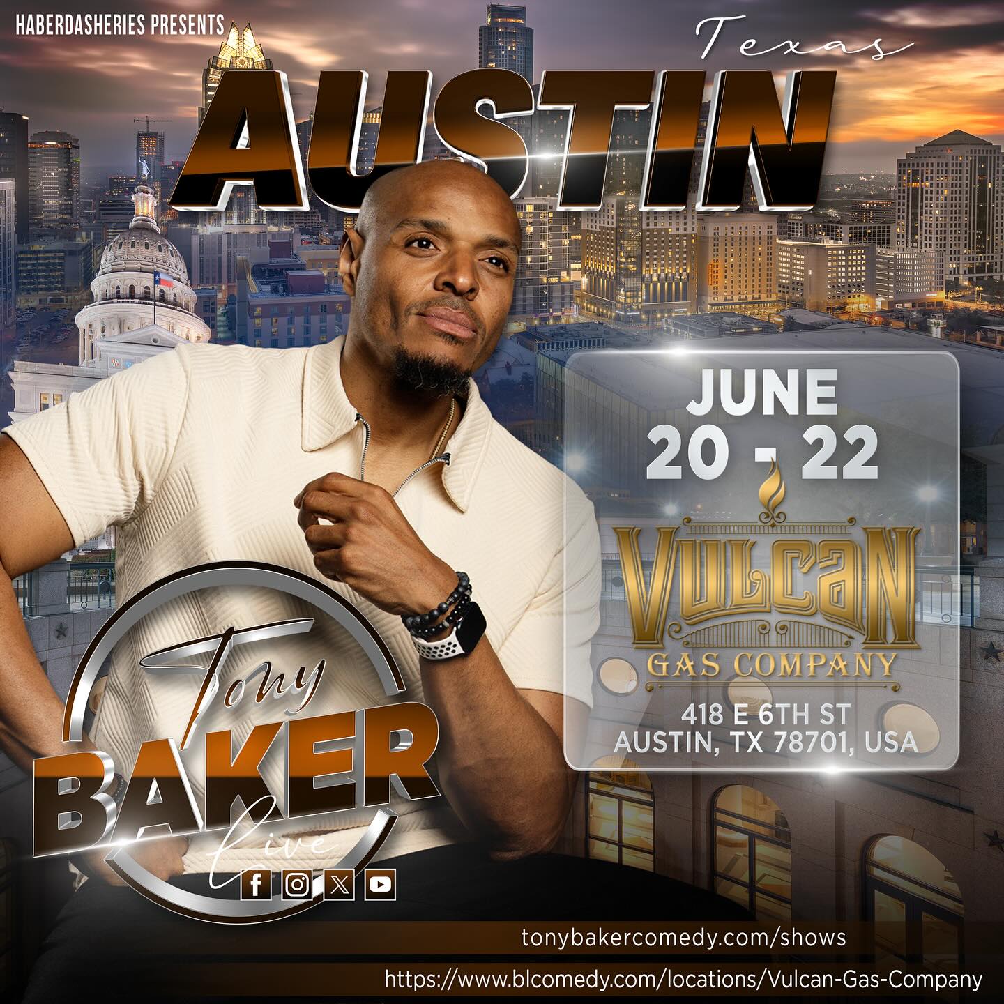 Tony Baker's Shows Kick Off In Two Days