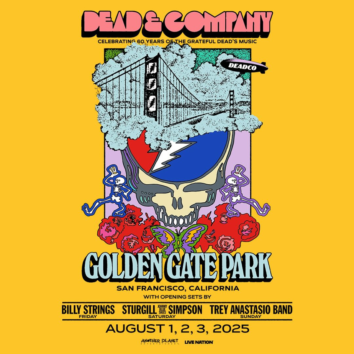 Trey Anastasio Band Joins Dead & Company’s 60th Anniversary Fest San Francisco’s GG Park feature iconic TAB on Aug 3 with Billy Strings & Sturgill Simpson.