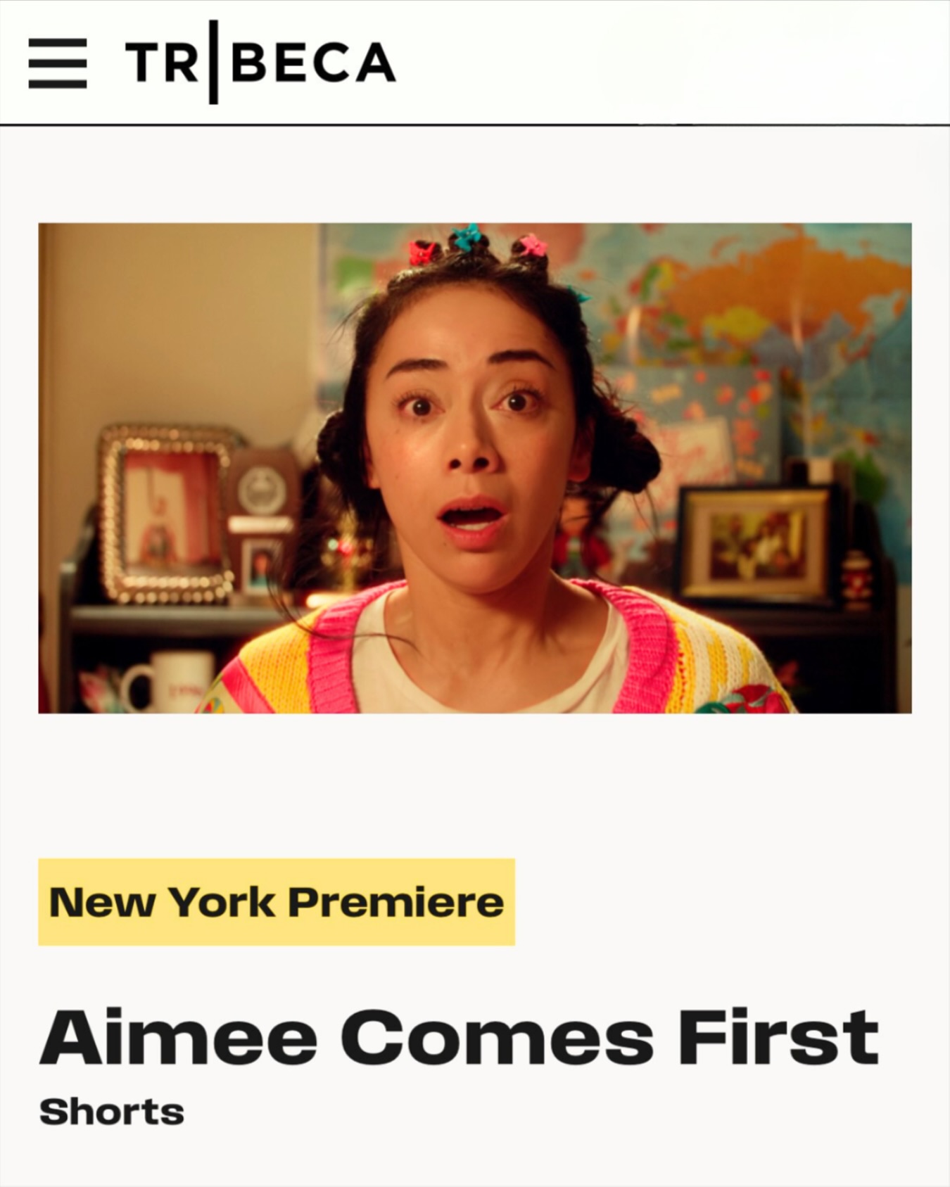 NY Premiere extra day for Aimee Comes First featuring star power and film magic at NYC now