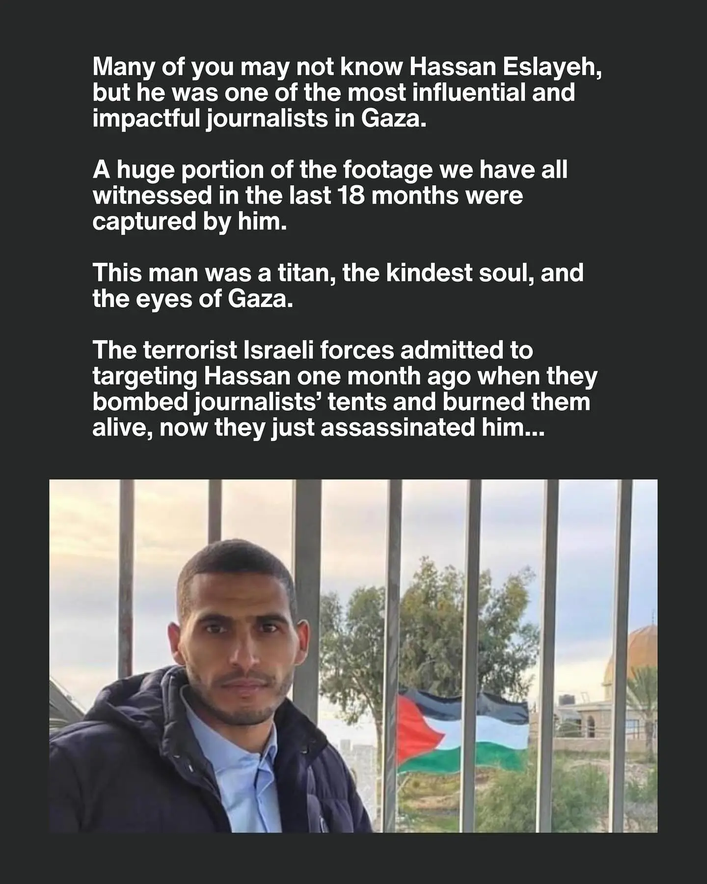 Tribute to Legendary Reporter in Gaza