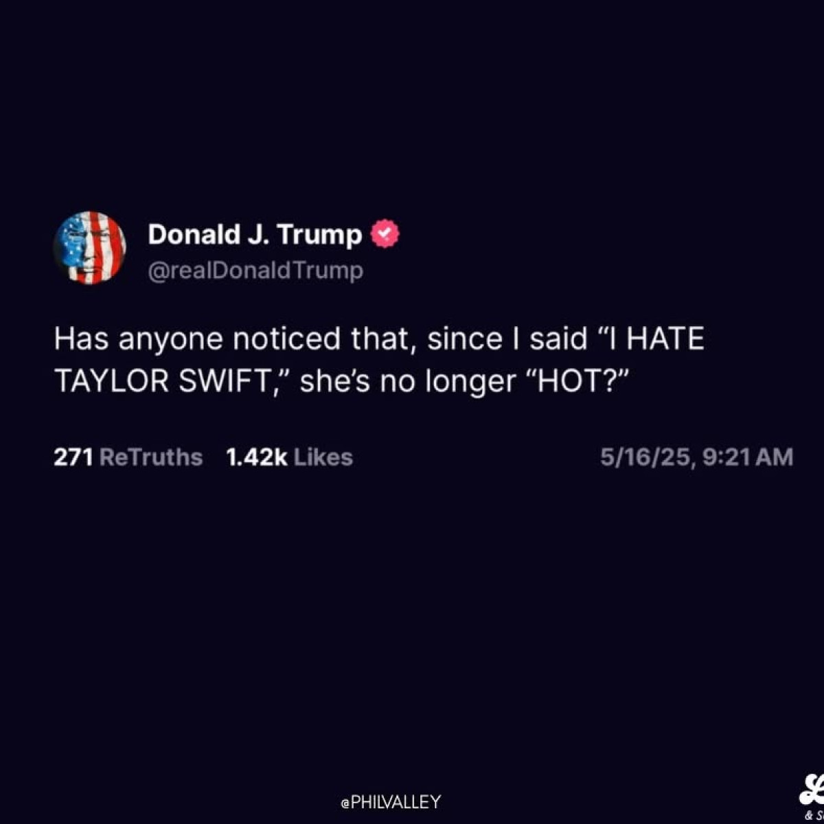 Trump’s controversial remark questions pop icon Taylor Swift's current cultural relevance.