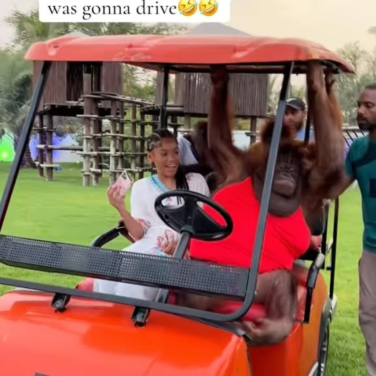 Tyrese Gibson Captures Daughter’s Calm Amidst Ride Tension Acclaimed actor captures a quirky cart ride moment as his daughter stays calm with style!!