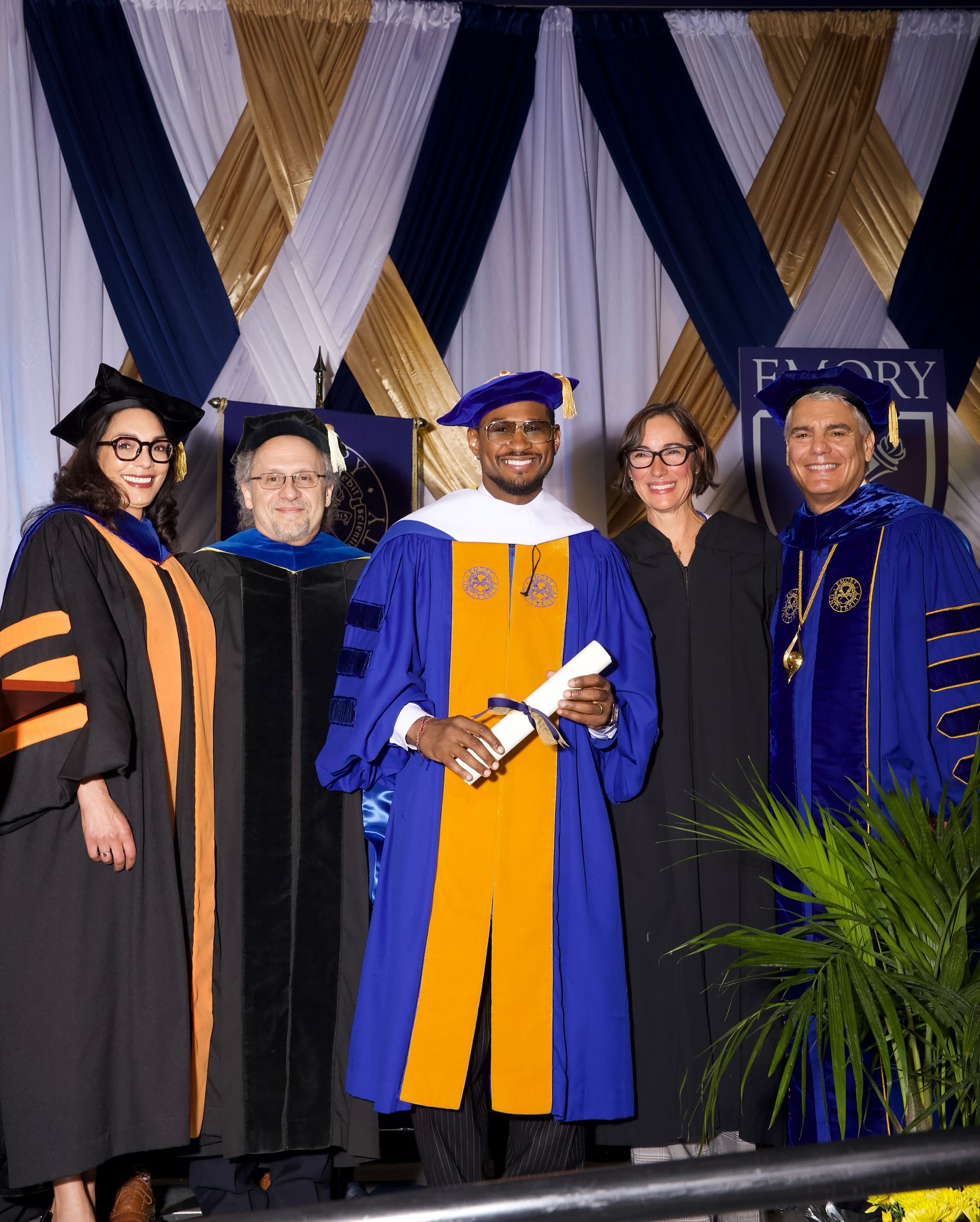 Delivering a powerful commencement address, he champions passion and growth.