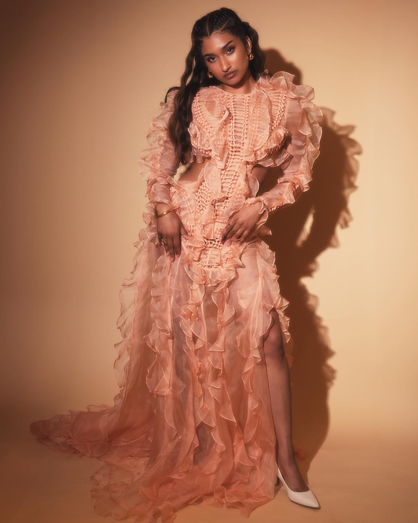 Varada Sethu stuns in a chic Zimmermann dress, redefining red carpet style. A true coup.!