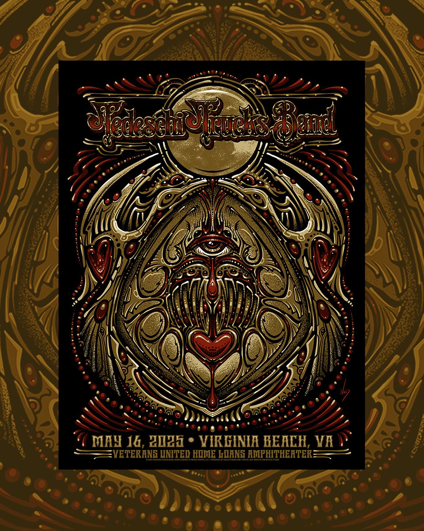Virginia Beach Show Poster Unveiled Zen Mystics Studio Debuts Exclusive Poster for Tonight's Virginia Beach Show–18x24 Prints
