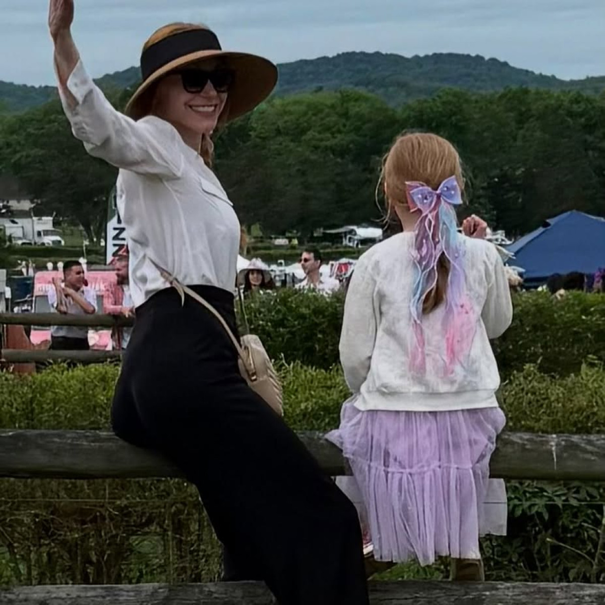 Laura Prepon enjoys steeplechase thrills and seeks fresh ideas for kid-friendly fun today!