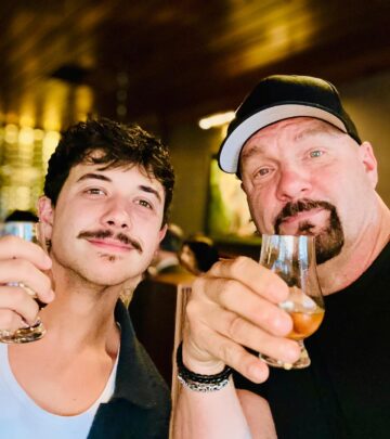 Fresh sitcom idea mixing scotch, humor, and quirky dad-son jibes in a vibrant bar scene!!