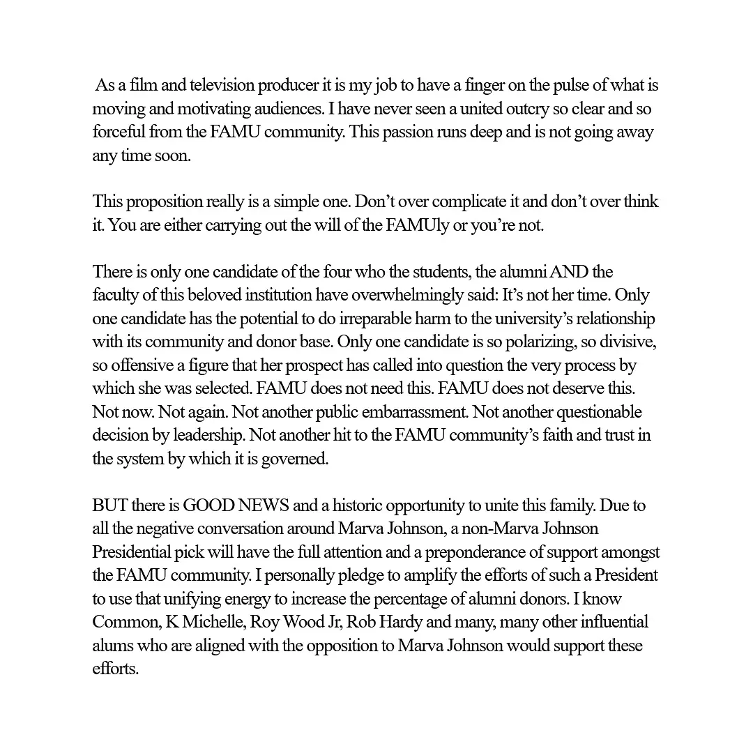 Will Packer’s Open Letter To FAMU Trustees