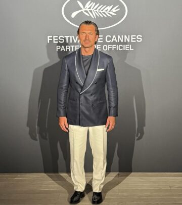 William Abadie Stuns At Cannes In Brunello Cucinelli