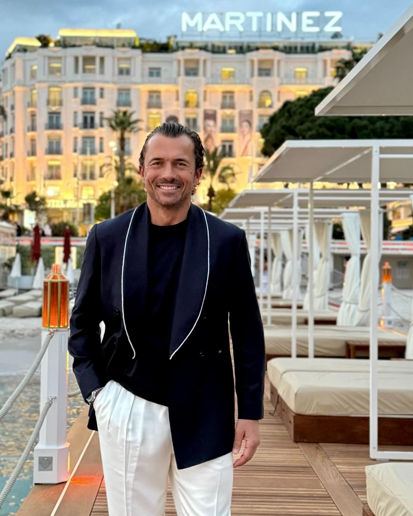 William Abadie Stuns At Cannes In Brunello Cucinelli