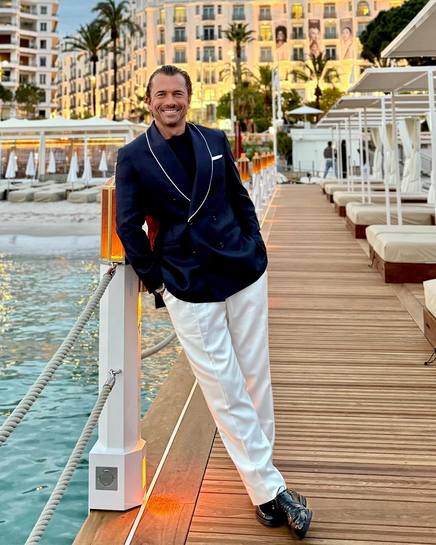 William Abadie Stuns At Cannes In Brunello Cucinelli