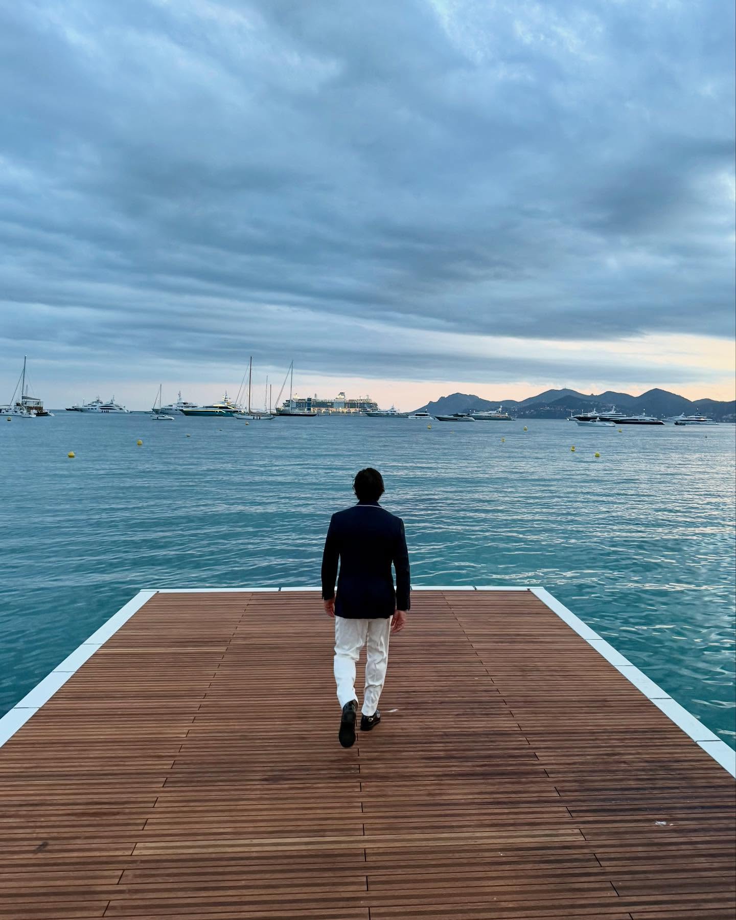 William Abadie Stuns At Cannes In Brunello Cucinelli