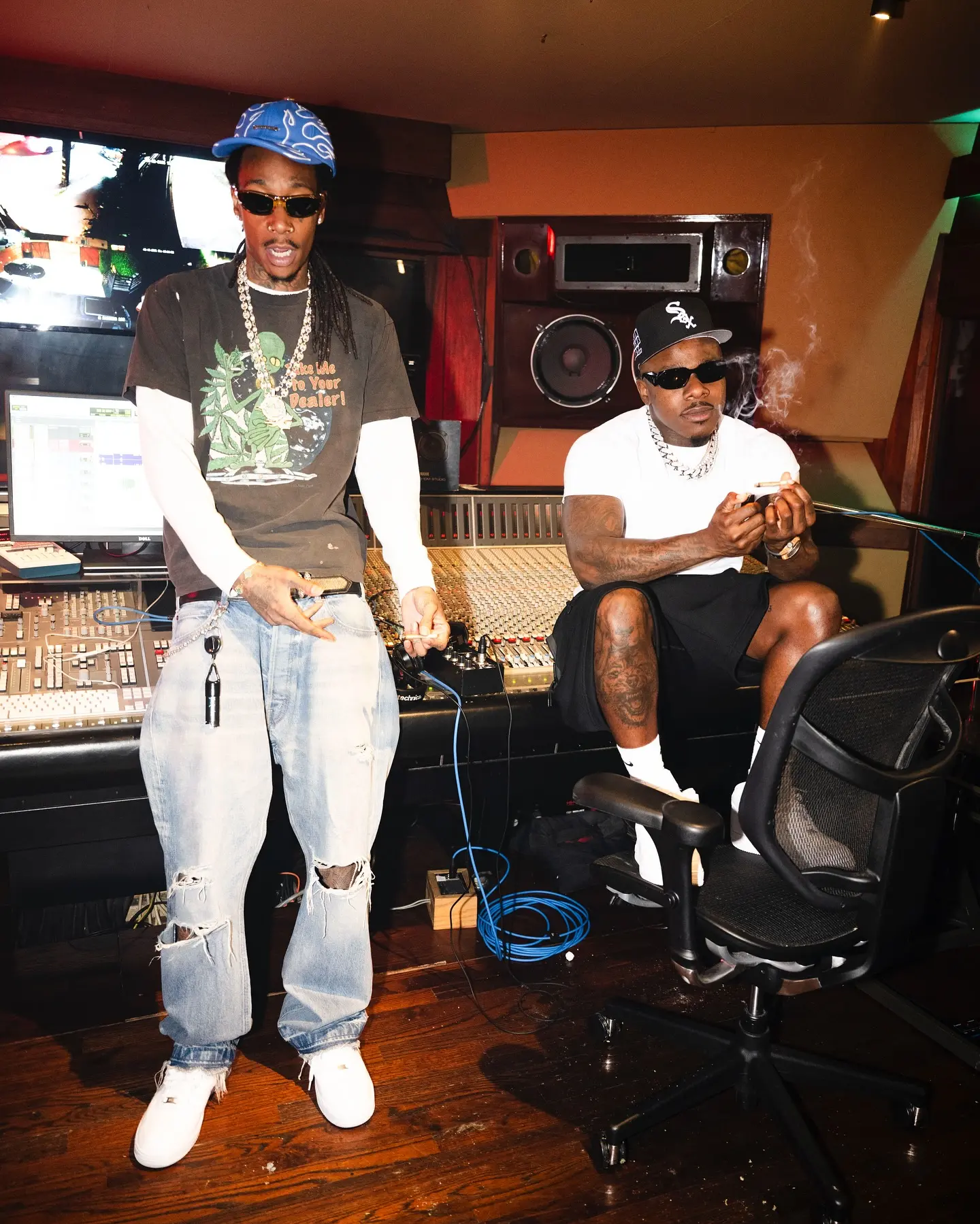 High on creativity and pre-rolls, Wiz Khalifa drops tour updates with raw freestyle energy.