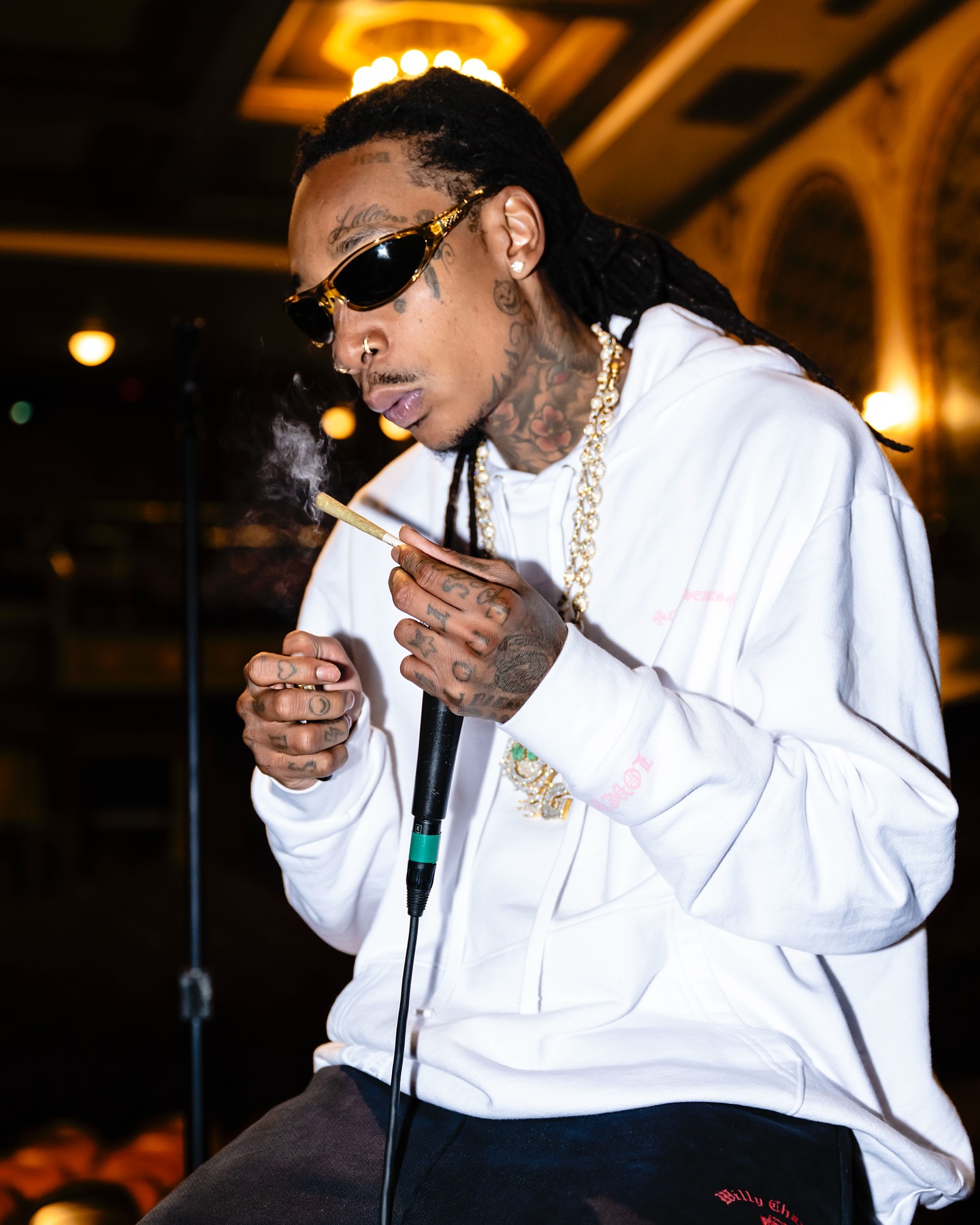 Wiz Khalifa Preps Tour And Merch While Engaging Fans