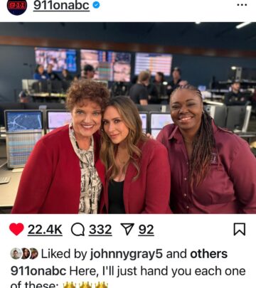 A sincere on-set message from 911 on ABC celebrates true gratitude and unity among stars.!!