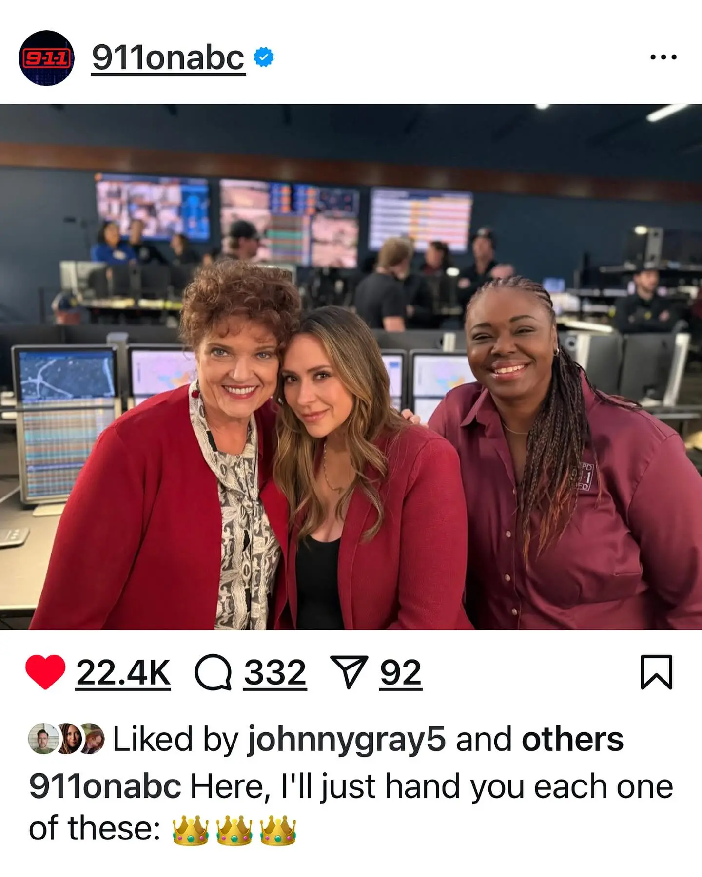 Women Of 911 Honored In Heartfelt Tribute A sincere on-set message from 911 on ABC celebrates true gratitude and unity among stars.!!