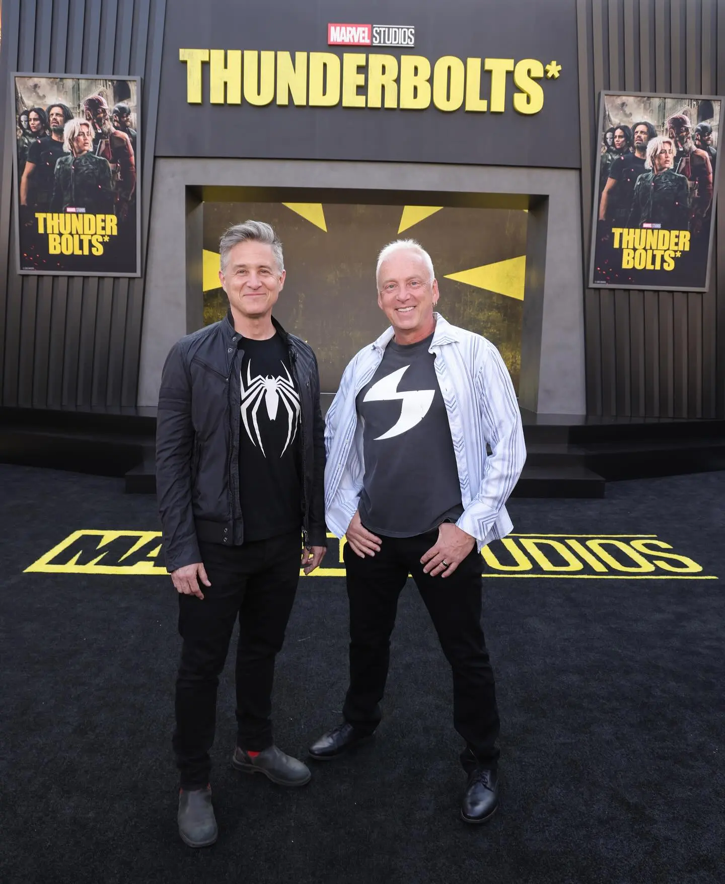Yuri Lowenthal graces the Thunderbolts premiere with Paul Jenkins, radiating star appeal!!