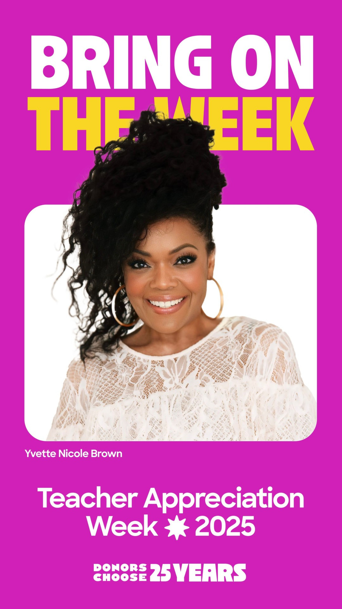 Yvette Nicole Brown Honors Inspiring Black Teachers Celebrating educators with heartfelt stories and boosted donations on Black Teacher day!!!!