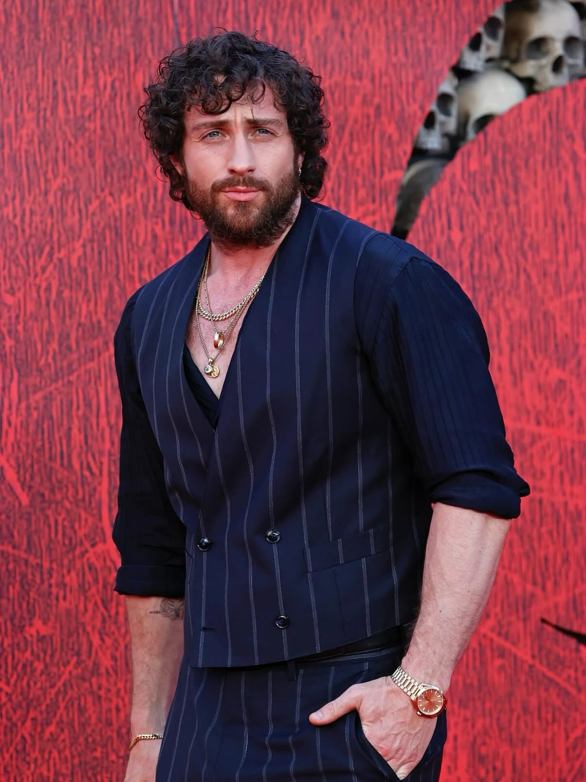 Aaron Taylor-Johnson Stuns in Armani at '28 Years Later' Premiere