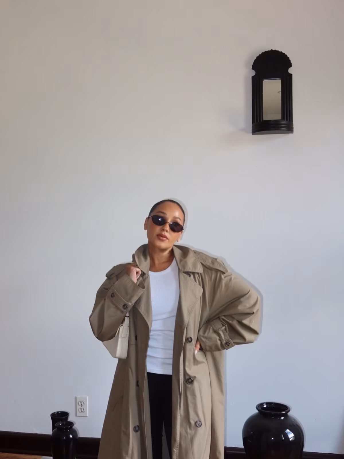 Adrienne Bailon Unveils New Mademoiselle Capri Pants TV personality shares a sleek June gloom look, teaming up with Lavoute for her latest drop