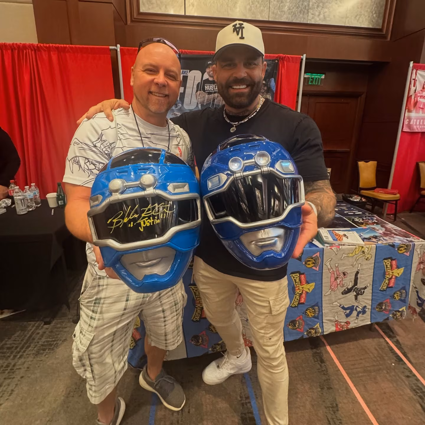 Blake Foster Gears Up for Mississippi Comic Con Meet the former Blue Turbo Ranger signing helmets, sharing comic art, chatting with fans!!