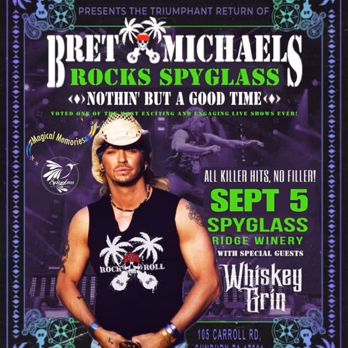 Legendary rocker offers early access with code MAGIC for his September 5 amphitheater show