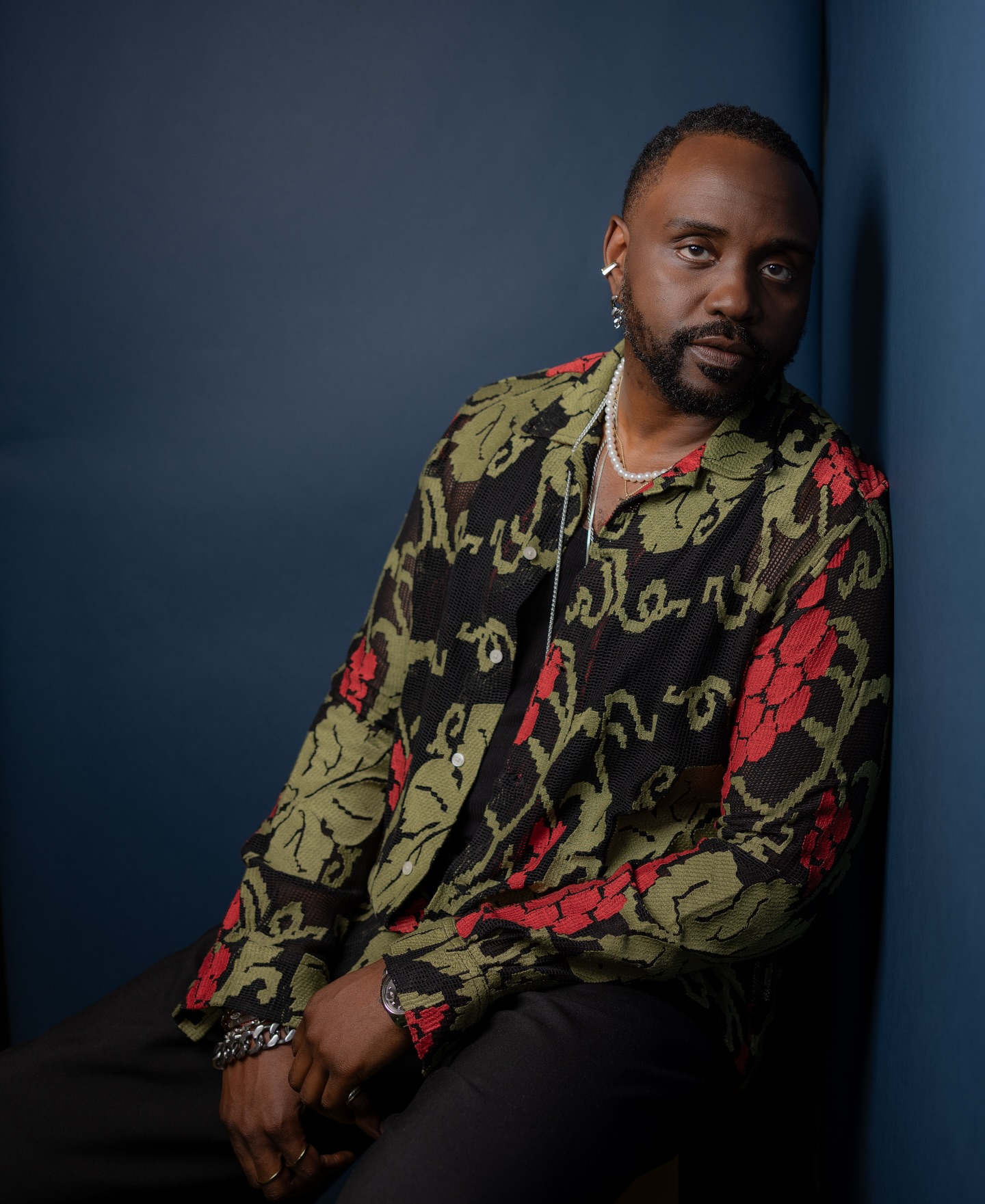 Brian Tyree Henry Celebrates at LA Times Table During Emmys