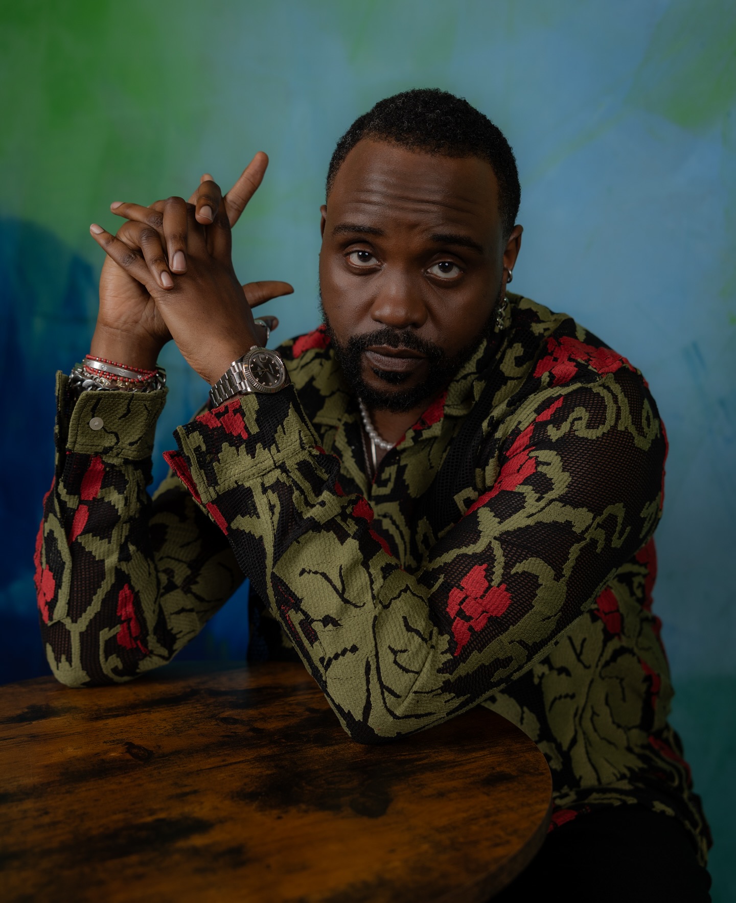 Brian Tyree Henry Celebrates at LA Times Table During Emmys