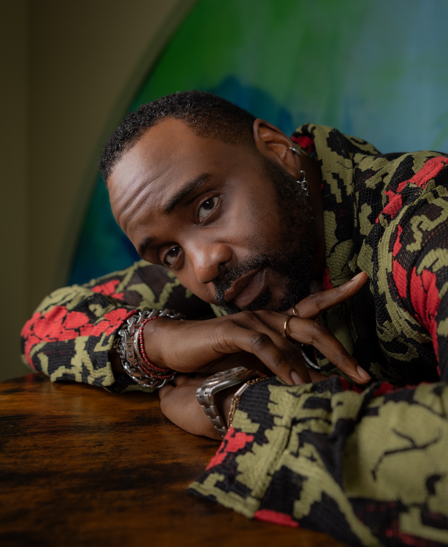 Brian Tyree Henry Celebrates at LA Times Table During Emmys
