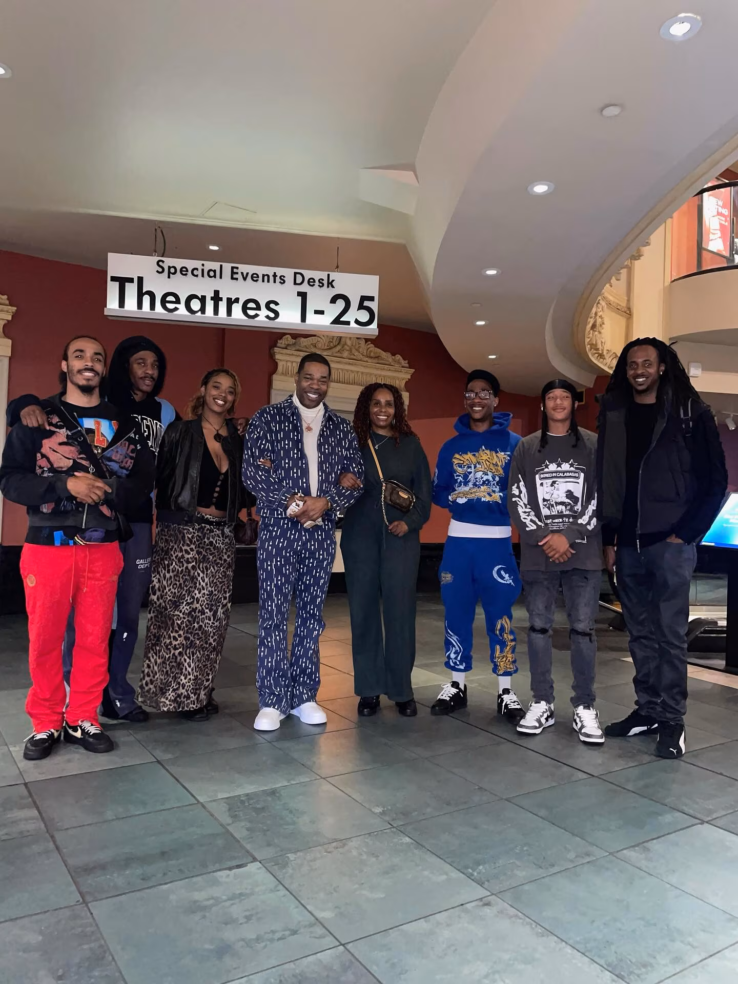 Busta Rhymes Celebrates Father’s Day with Family at Mission Impossible Hip-hop star Busta Rhymes marks Father’s Day catching a new Mission Impossible with his son