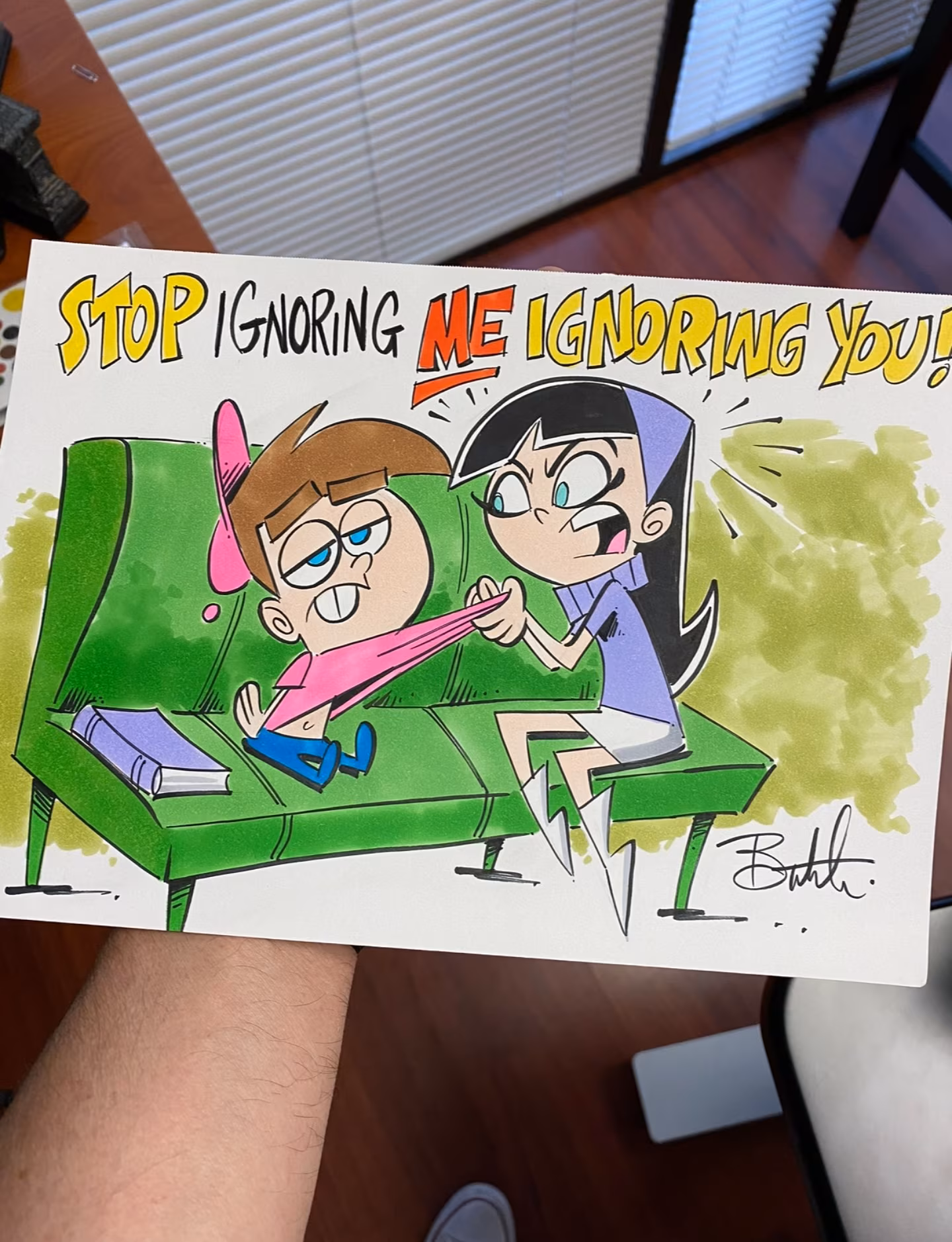 Butch Hartman’s Playful Fairly OddParents Sketch Animator unveils #ButchHartmanDraws sketch of Cosmo and Wanda, sparking nostalgia in fans!