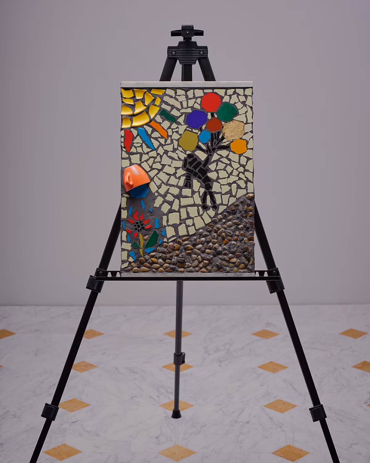 Cameron Ocasio Unveils ‘RISE’, His Most Ambitious Mosaic New work blends Italian marble borders, porcelain tiles, hand-colored stones and gold leaf