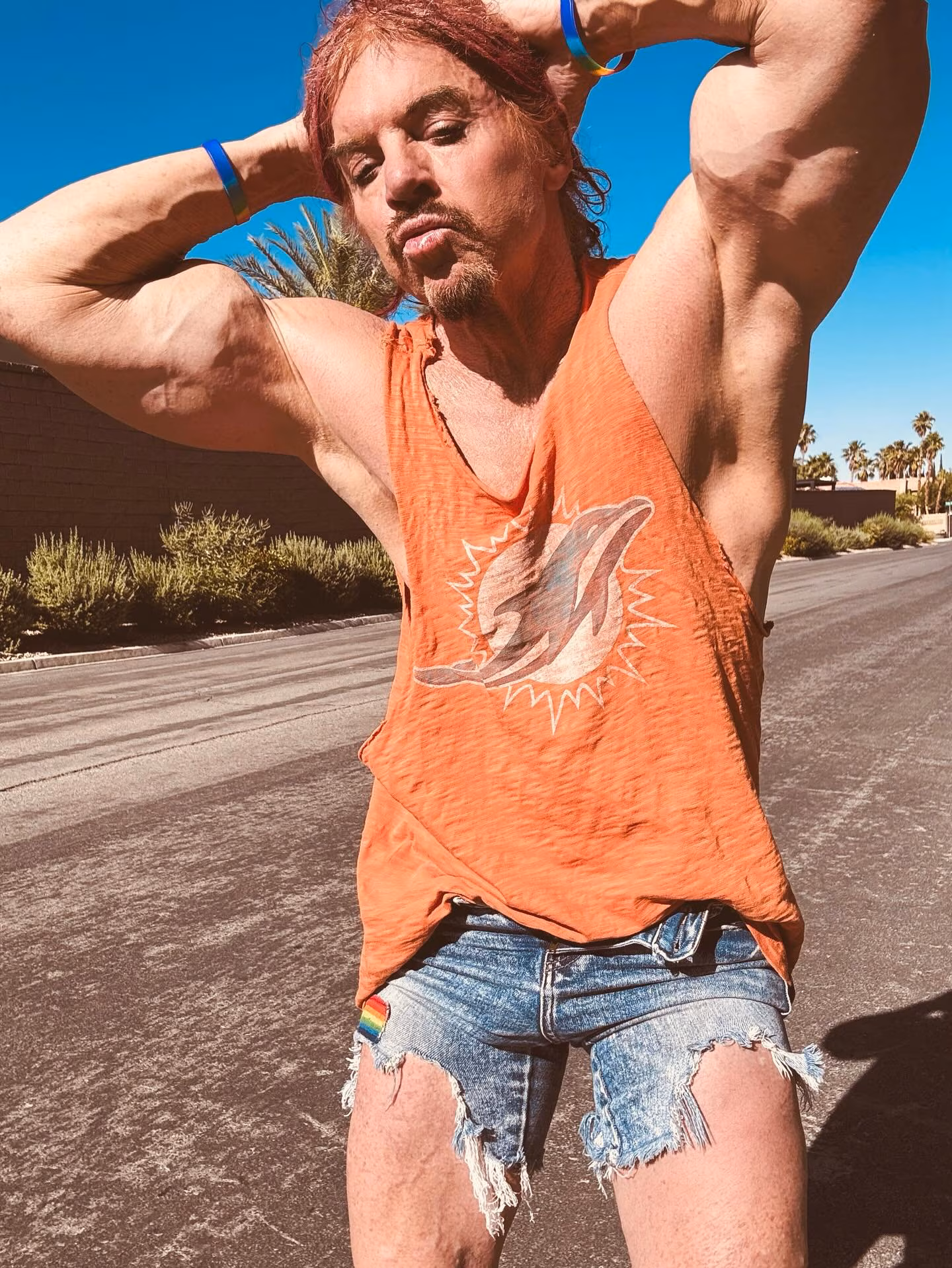 Carrot Top Flexes Muscles in Two for Tuesday Post Scott Thompson shares a flex-filled gym selfie blending his prop-comedy wit with dedication to muscle gains