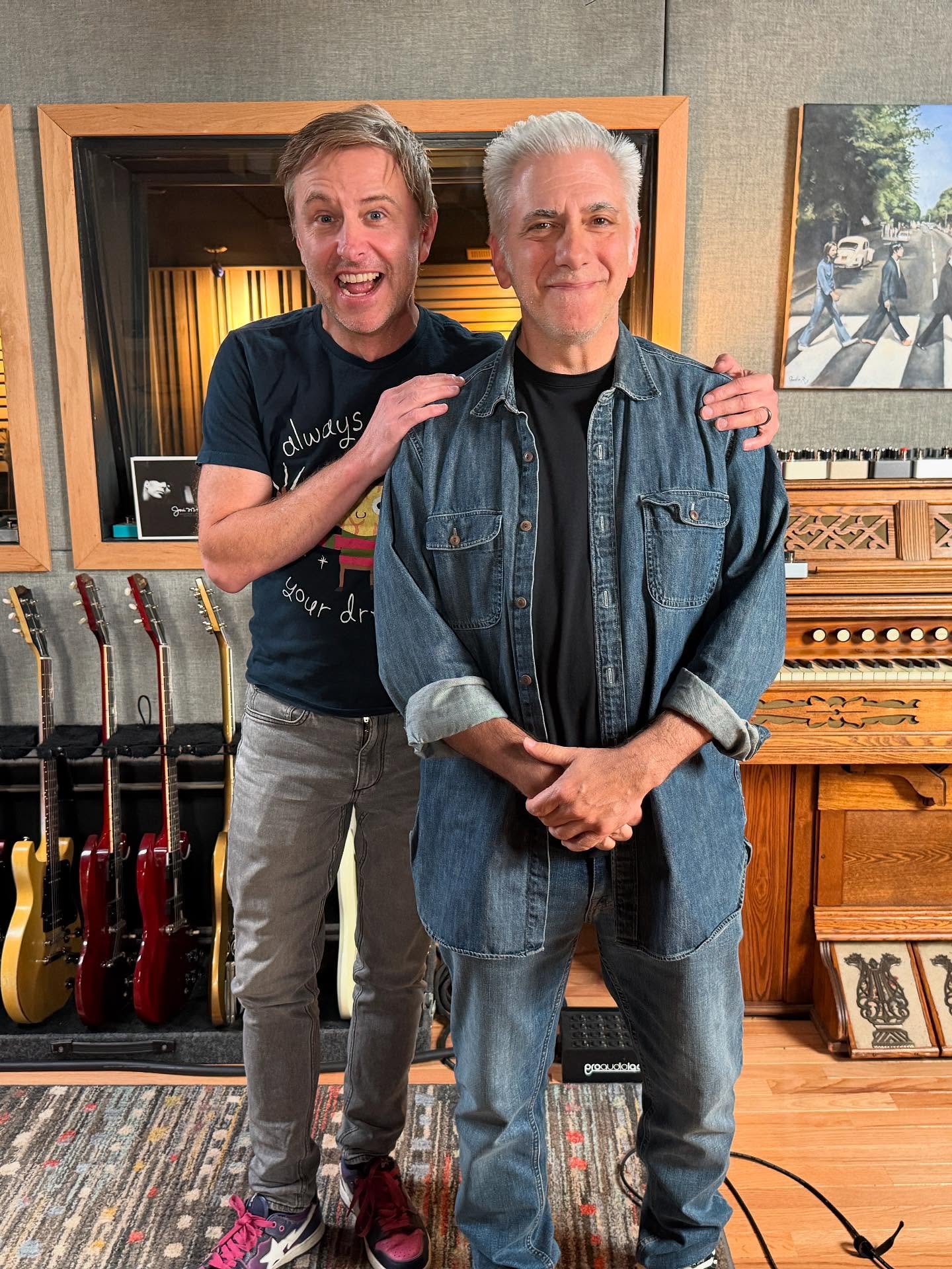 Chris Hardwick Records Podcast at Rick Beato’s Atlanta Studio