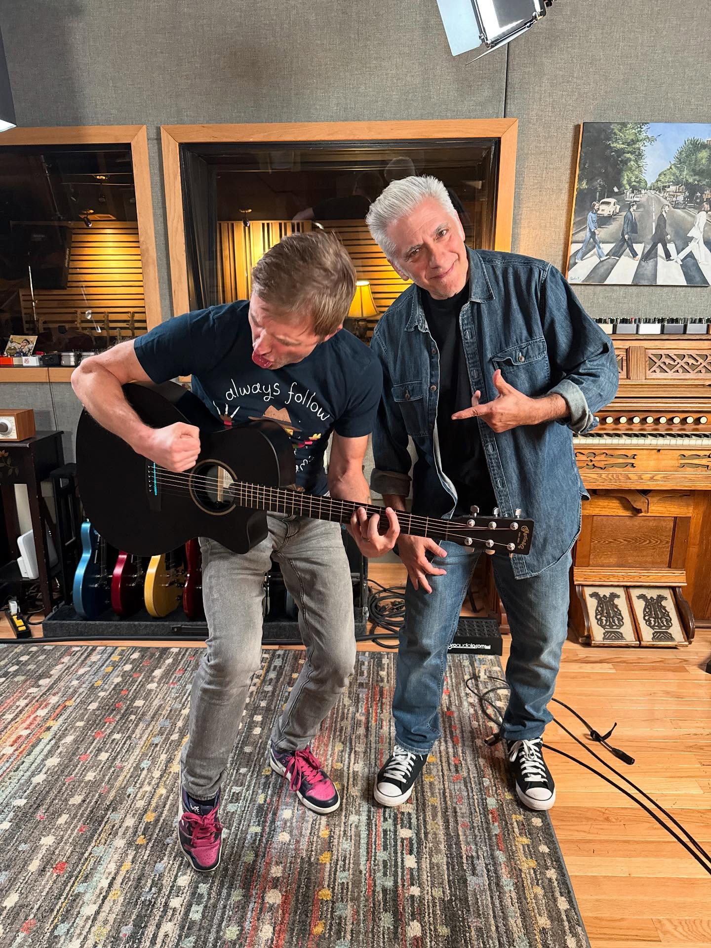 Chris Hardwick Records Podcast at Rick Beato’s Atlanta Studio