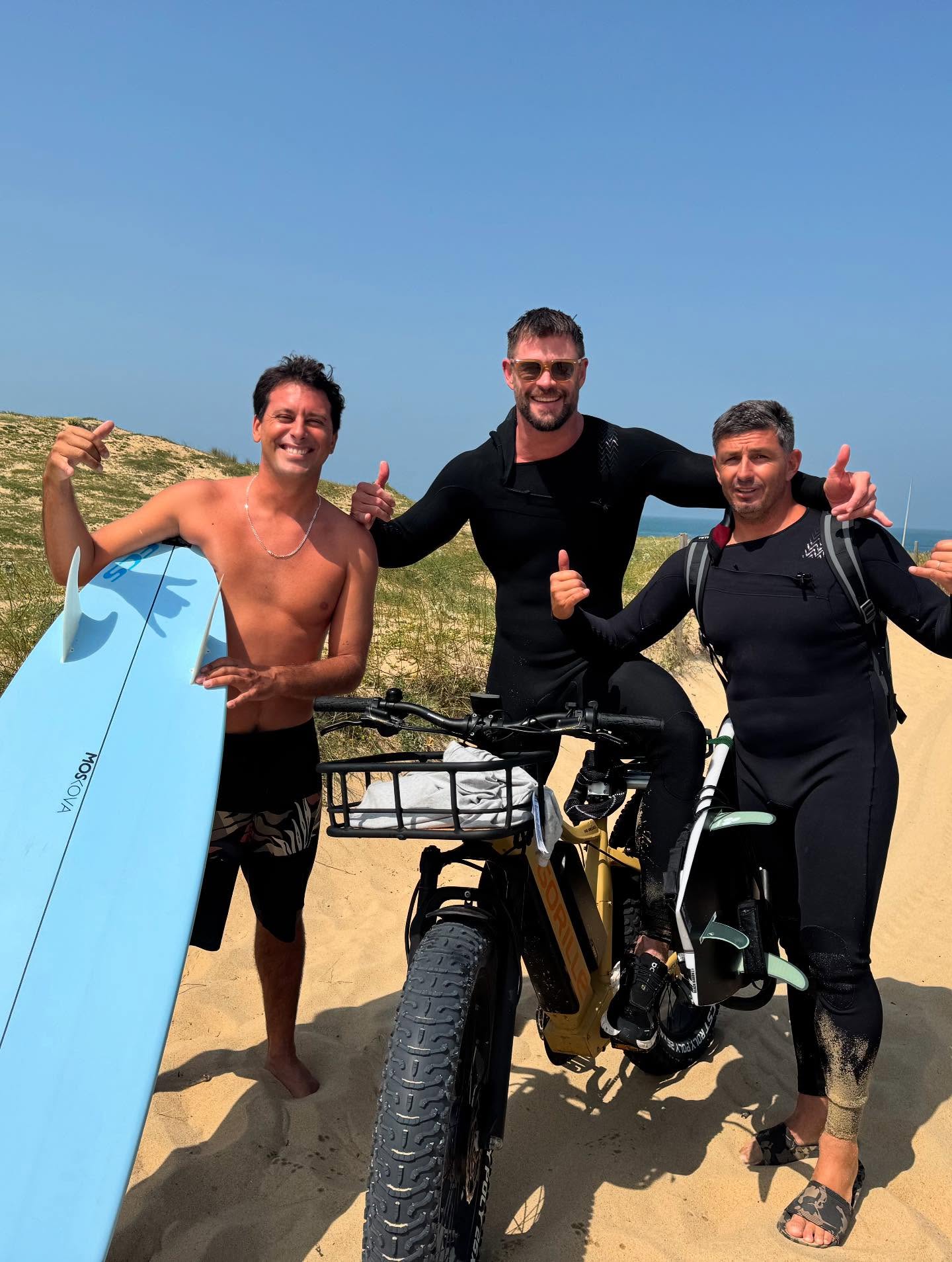 Chris Hemsworth’s Surf Getaway in Hossegor
