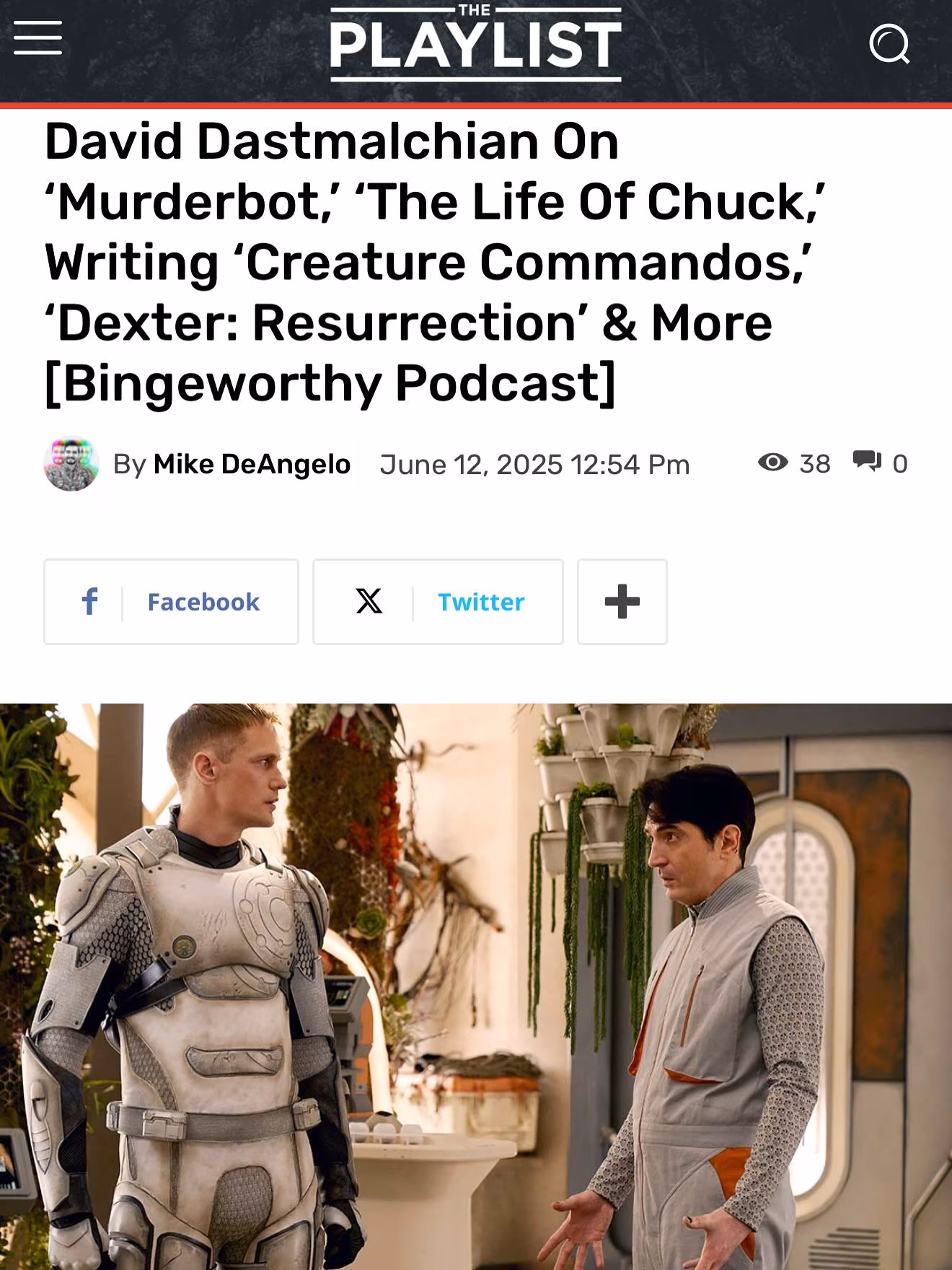 David Dastmalchian Unveils Roles in Murderbot, Dust Bunny & Dexter Resurrection Actor shares uplifting on-set camaraderie, teases new films with Mike Flanagan Bryan Fuller