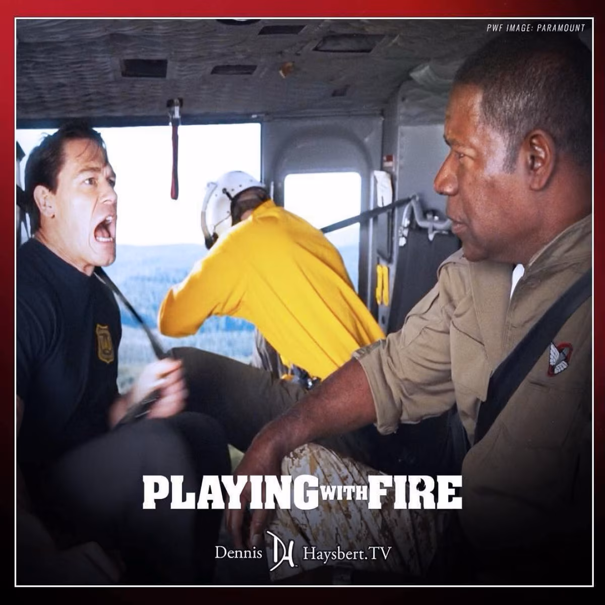 Veteran actor brings firefighting humor to Paramount’s comedy — perfect ideal screen time.
