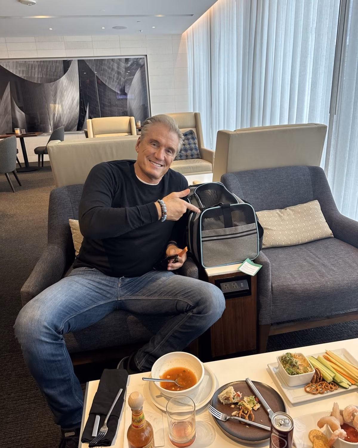 Dolph Lundgren Heads to Europe for a Break Icon shares global travel plans with assistant Bello revealing stops in Sweden Norway, USA