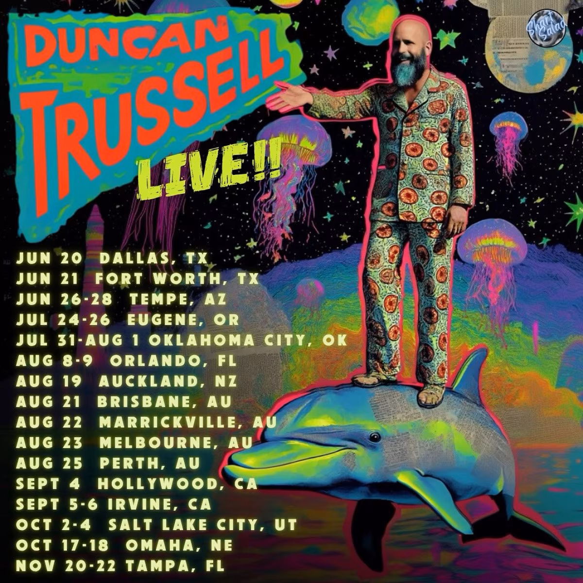 Duncan Trussell Reveals Upcoming Tour Dates Comedy star hits the road again with live shows asking his fan base: ‘Where Should We Go?’