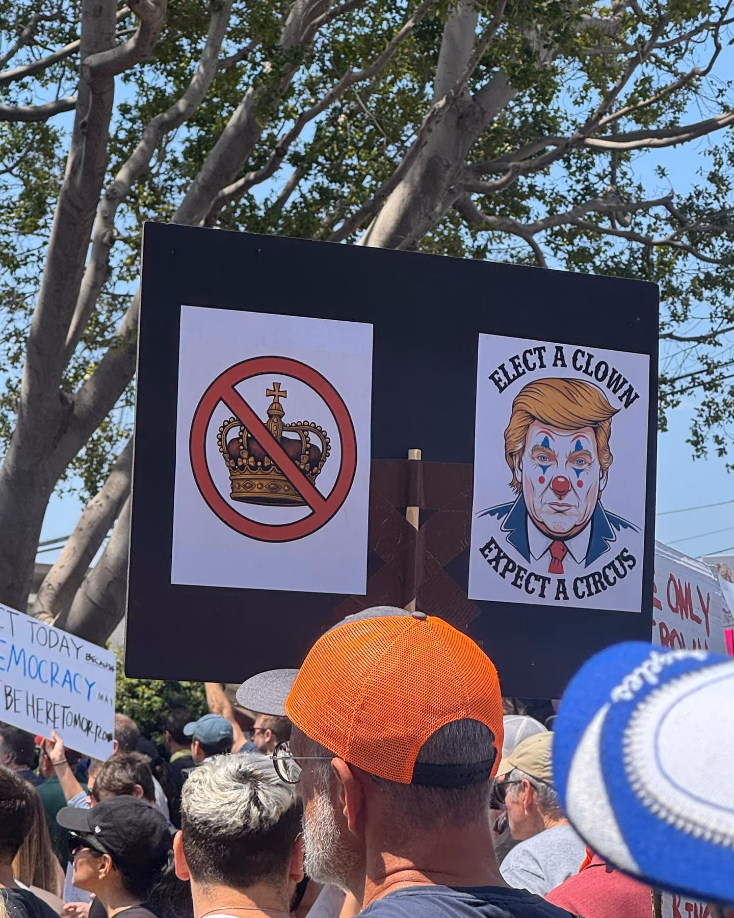 Gina Gershon Joins Millions in West Hollywood Anti-Trump Protest