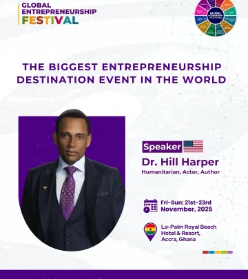 Award-winning actor to deliver keynote, inspire with purpose-driven leadership in Accra.!!
