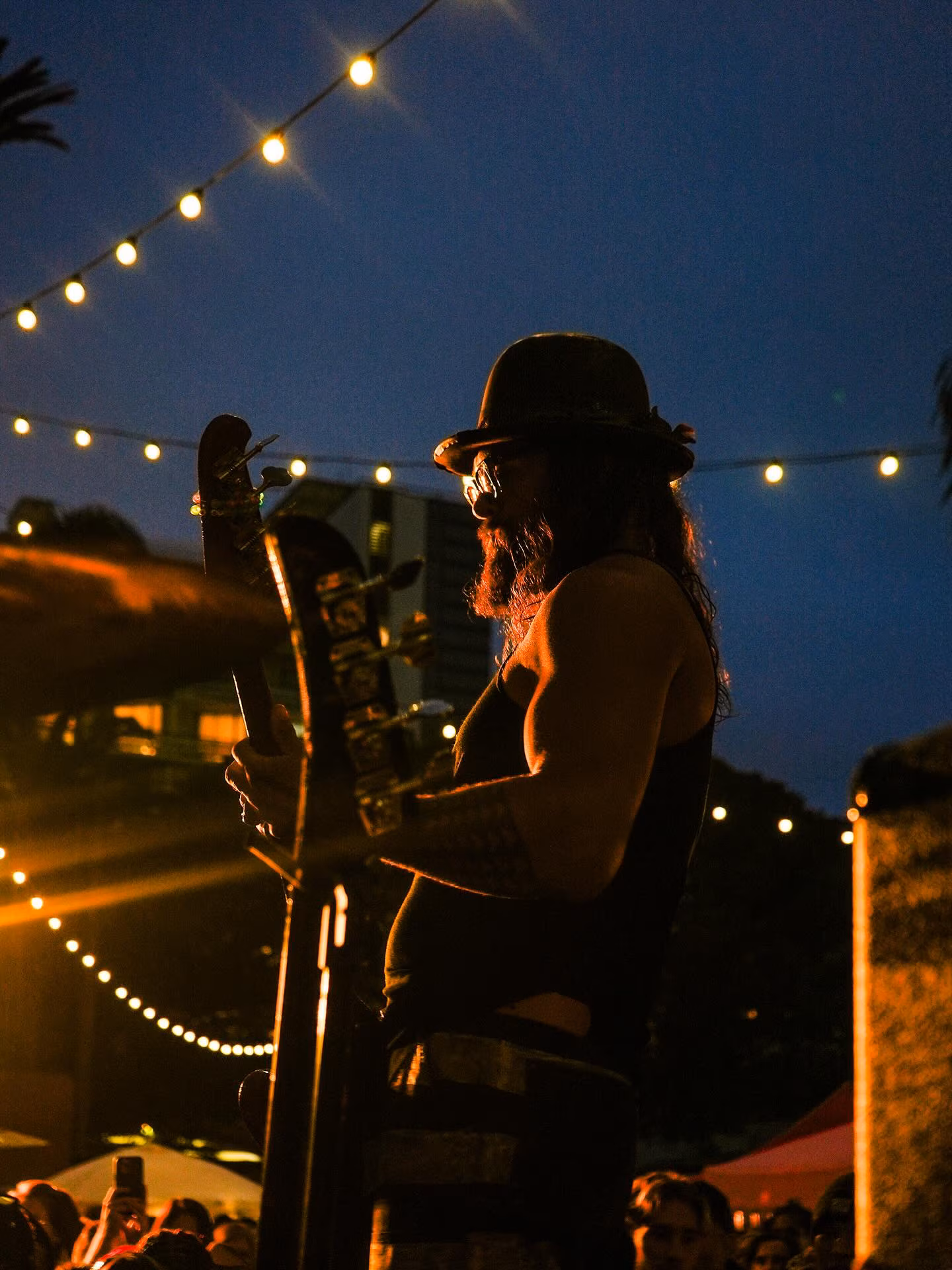 Jason Momoa Rocks The Bungalow Sunset Set Community turned up for a wild night as actor-musician led Oof Tatata’s garden performance