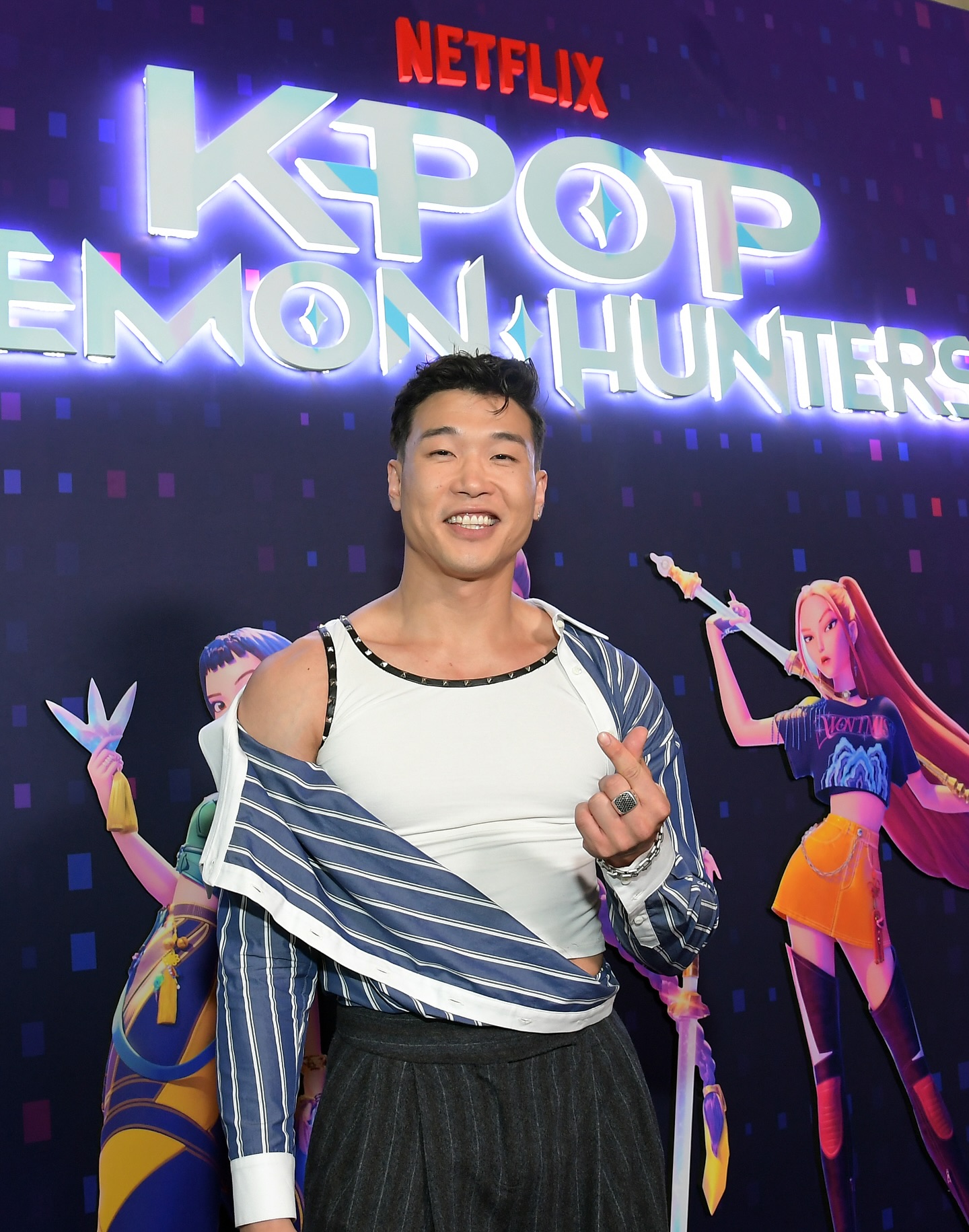 Joel Kim Booster Dons Demonic K-Pop Look At Netflix Premiere