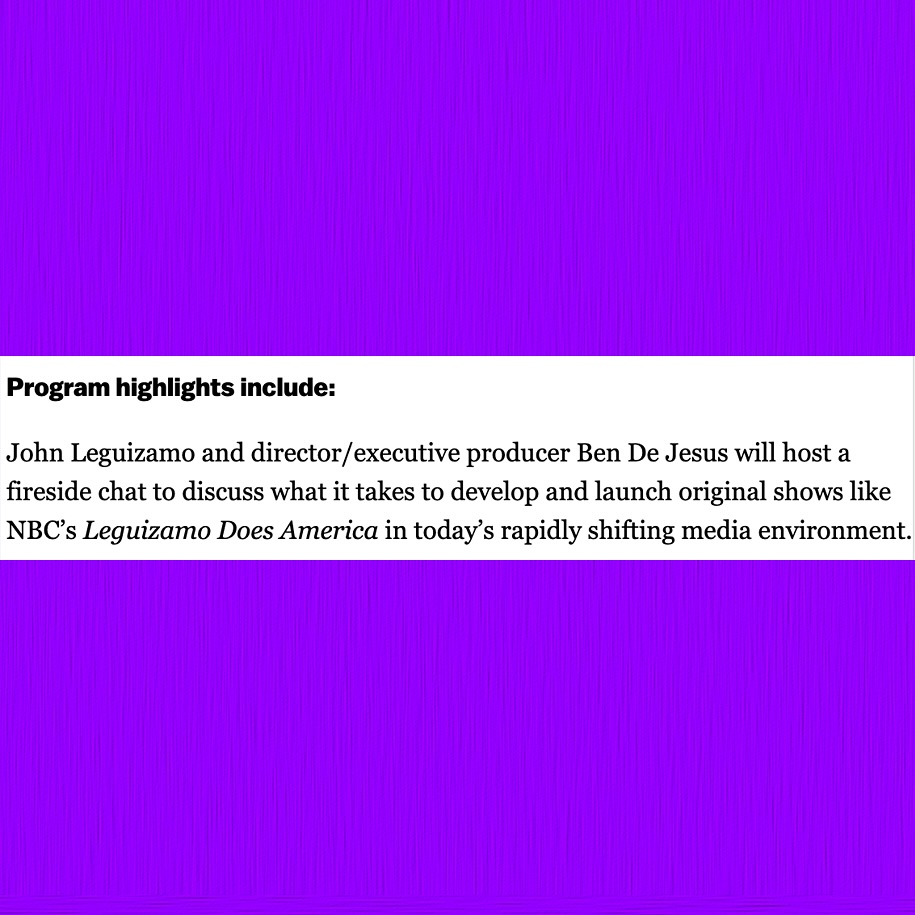 John Leguizamo Heads to NALIP 2025 Next Week