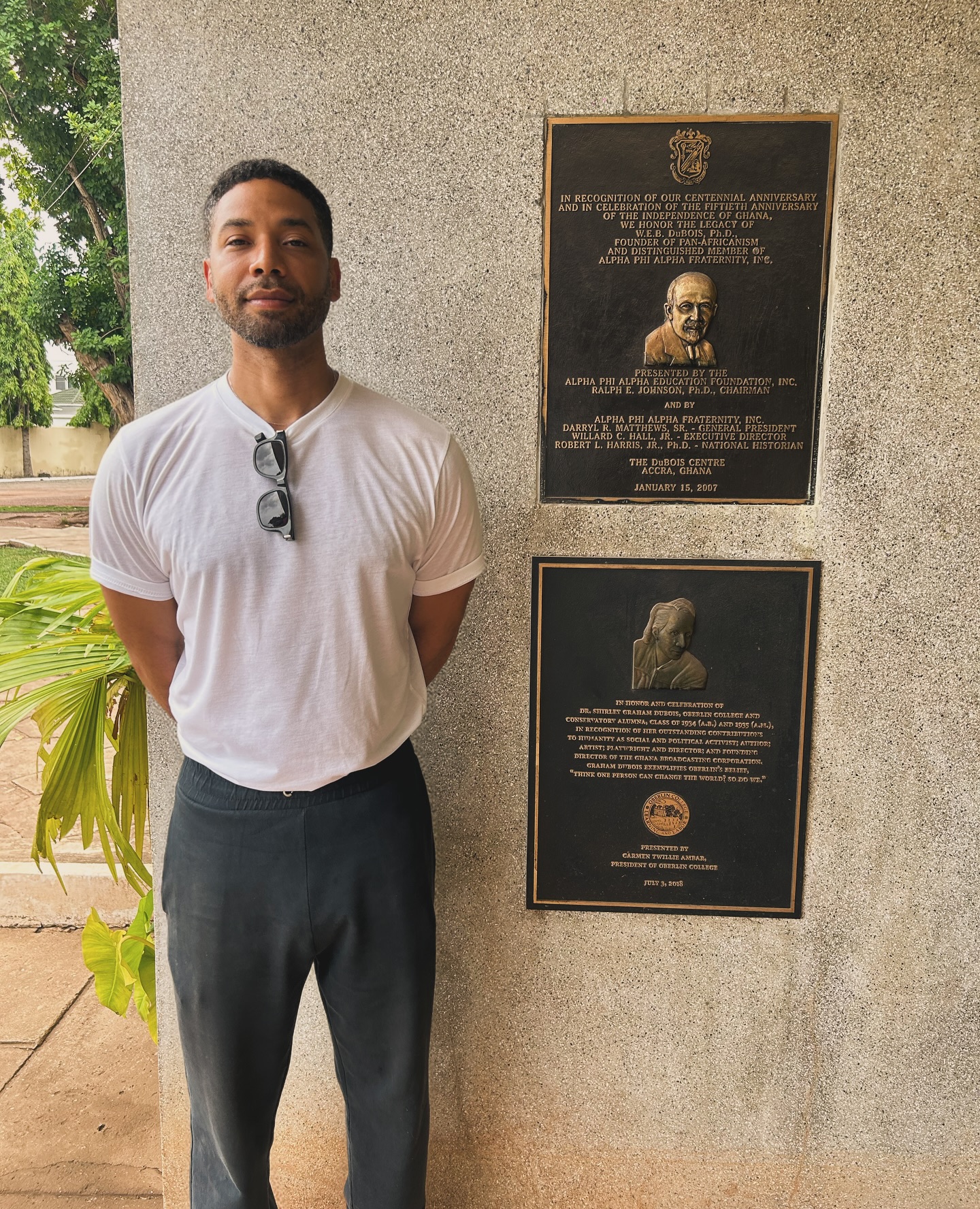Jussie Smollett Visits W.E.B. Du Bois Centre in Ghana