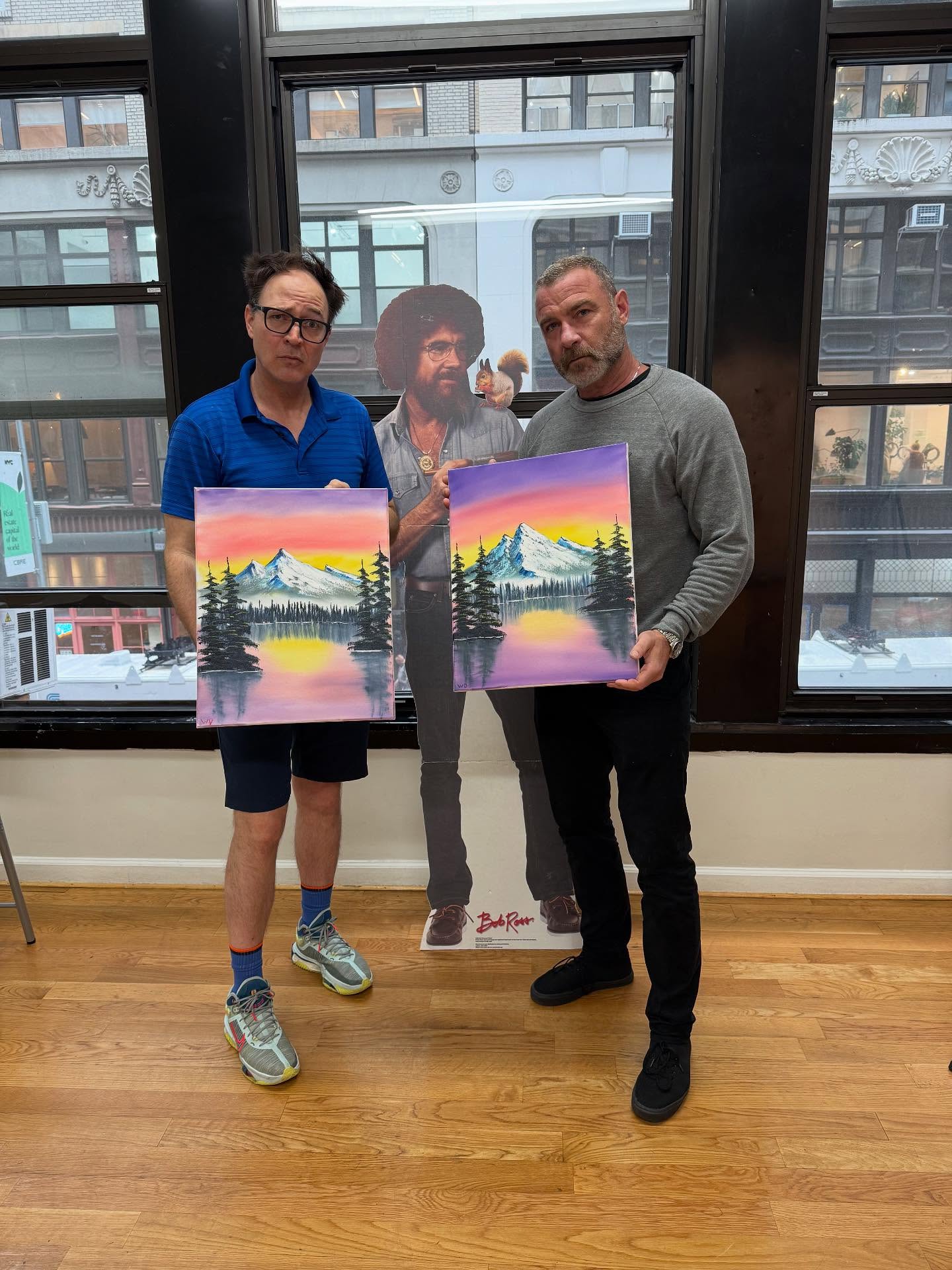 Liev Schreiber Marked Anniversary With Bob Ross Painting Class