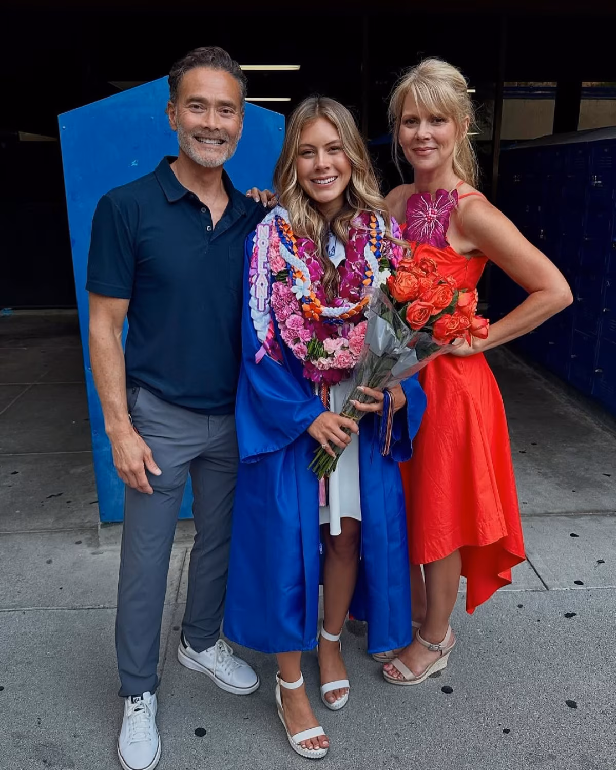 Actor shows pride as his children step into a new chapter with cheering family and mentors