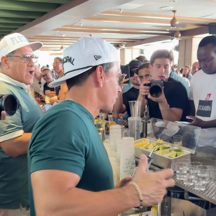 Mark Wahlberg Joins Martin Garrix at Palm Tree Beach Club